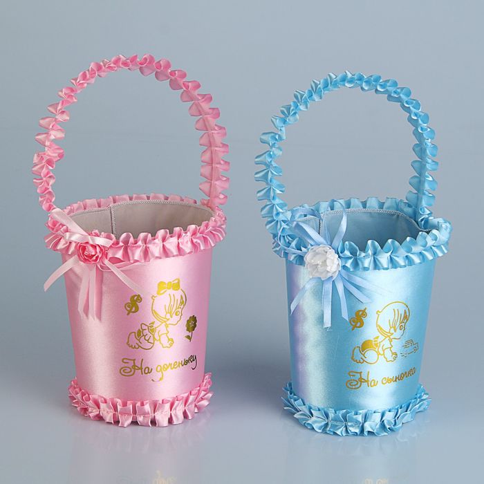 Набор корзинок «На дочку, на сыночка», 2 шт.