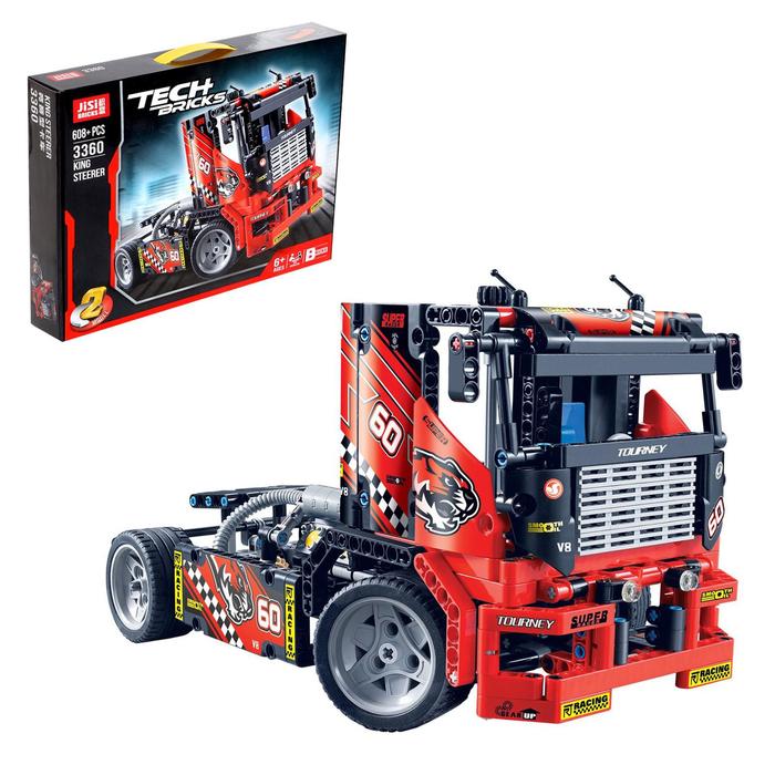 Конструктор «Гоночная машина», 2 варианта сборки, 608 деталей