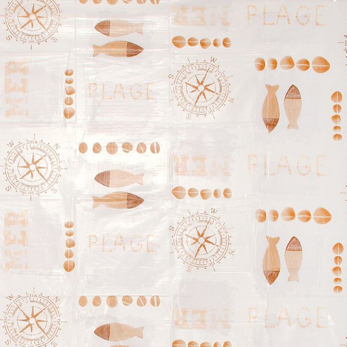 Штора для ванной комнаты,180х200 см, ПВХ