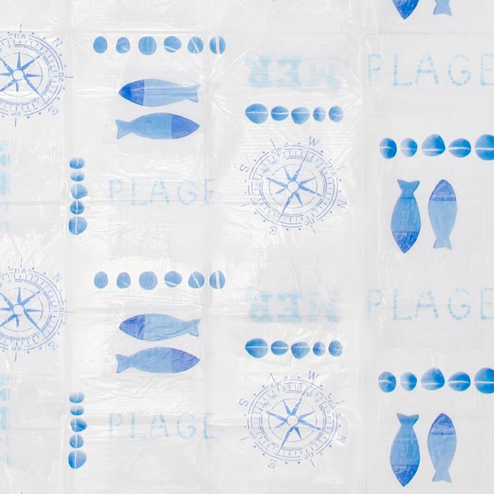 Штора для ванной комнаты,180х200 см, ПВХ