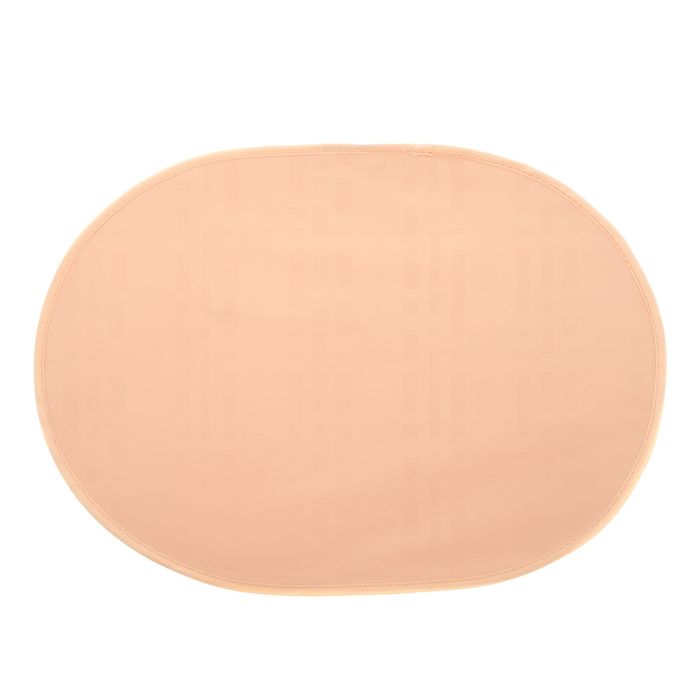 Салфетка овальная PVC Uni, размер 28x40 см, цвет бежевый 3581041