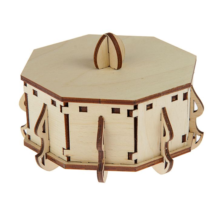 Шкатулка для декора "8 граней" на ножках