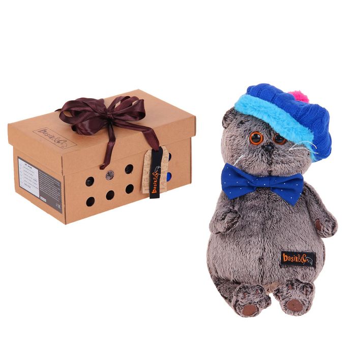 Мягкая игрушка "Басик в кепке"