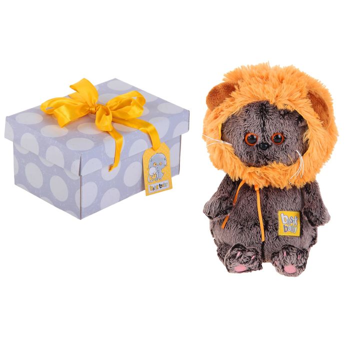 Мягкая игрушка "Басик BABY" в шапке львёнка