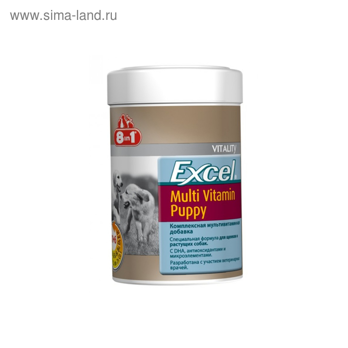 Мультивитамины Excel для щенков, 100 таблеток, 125 г
