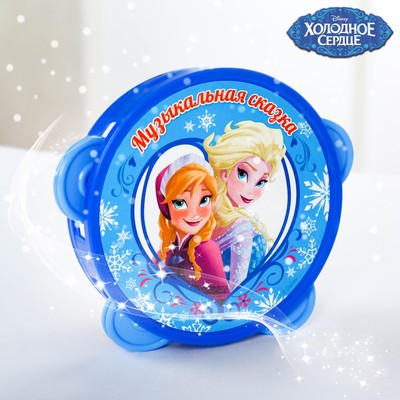 Бубен "Весёлые мелодии", Холодное сердце d=10 см, МИКС