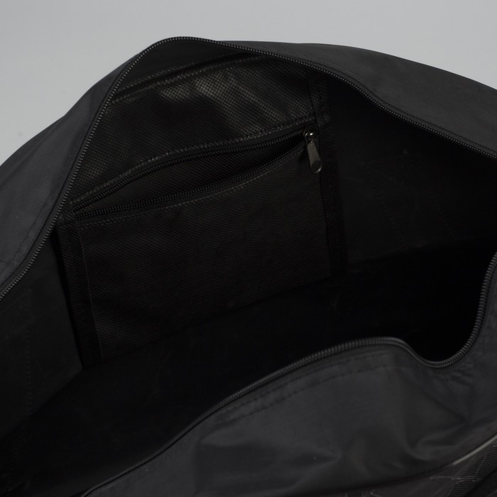 Сумка спортивная на молнии "Трамвай", 1 отдел, 1 наружный карман, цвет чёрный