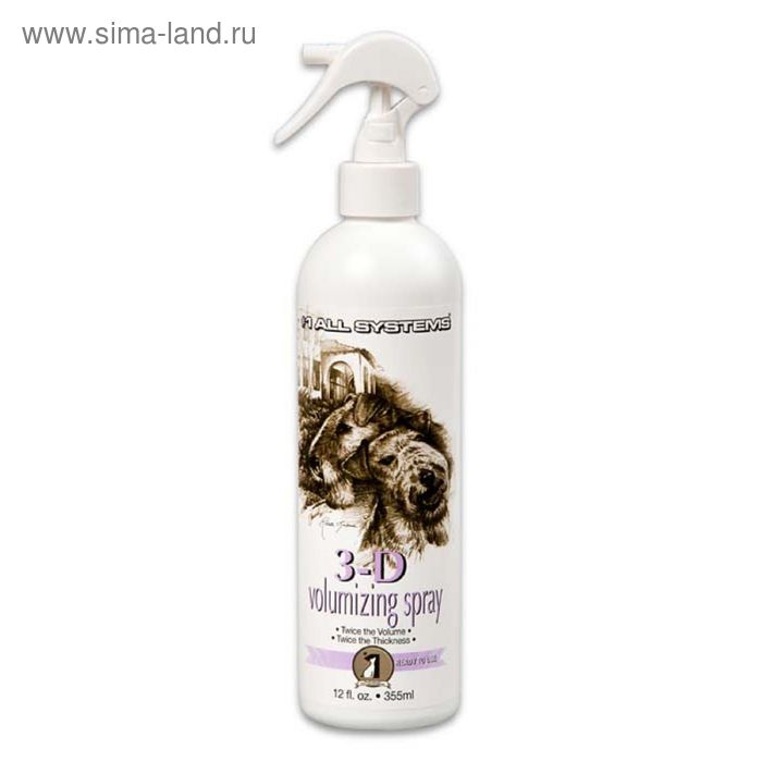 

Спрей для увеличения объема шерсти 1 All Systems 3D Volumizing, 355 мл
