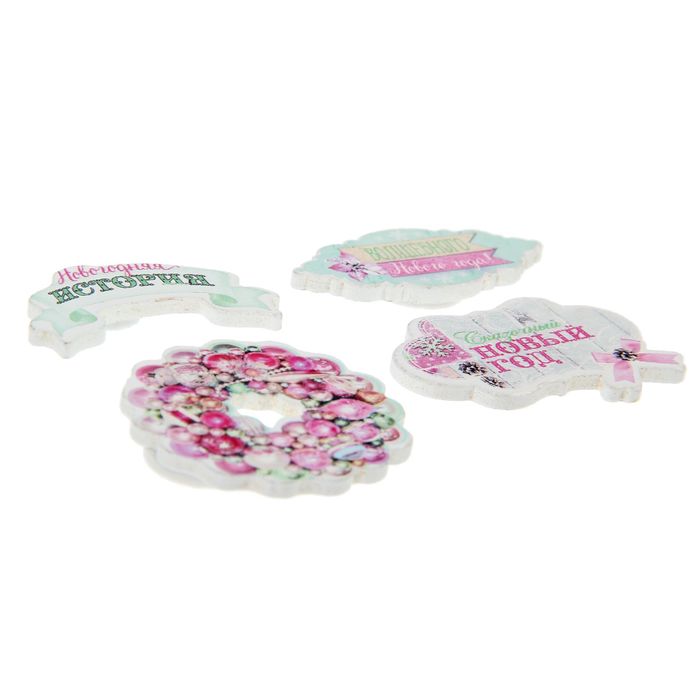 Декор для скрапбукинга «Зимний шик», 11 × 11 см