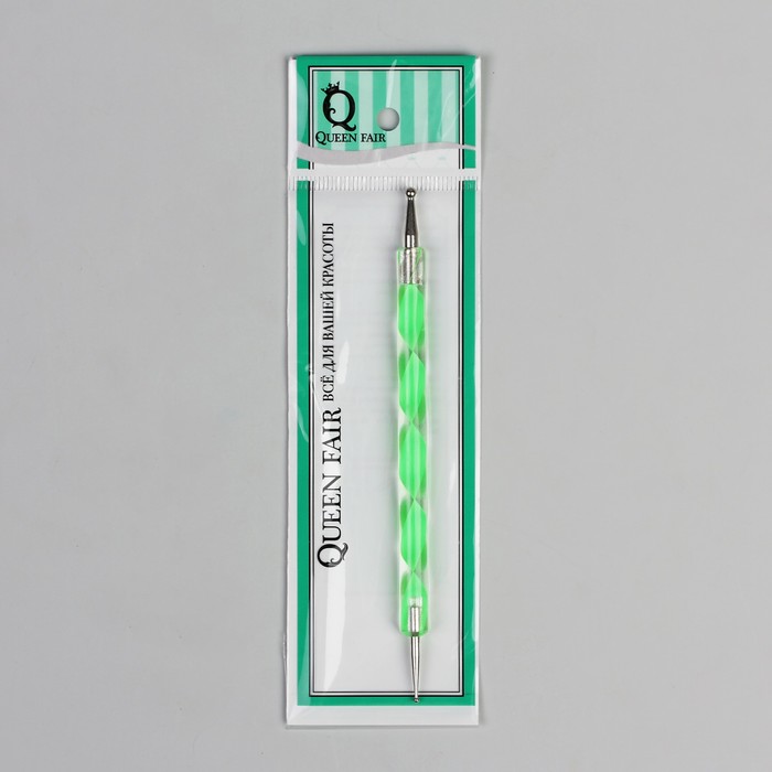 Дотс двусторонний, 13см, d=0,35см, цвет зелёный