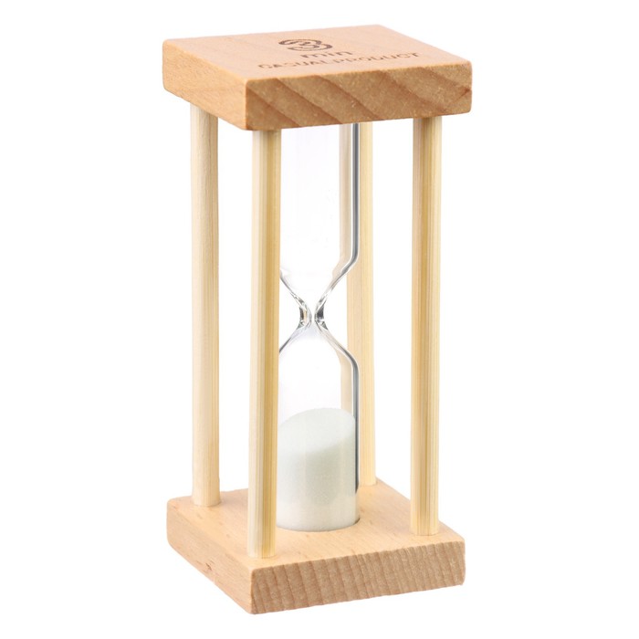 Песочные часы Африн, на 3 минуты, 8.5 х 4 см, белый песок песочные часы африн на 5 минут 8 5 х 4 см