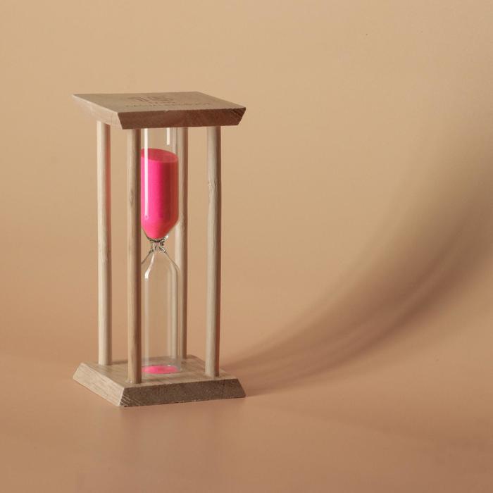Часы песочные основание квадрат 15 минут, микс 14х6,5х6,5 см