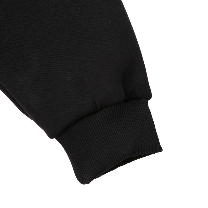 Джемпер-толстовка мужской на молнии арт.925, цвет чёрный, р-р 3XL