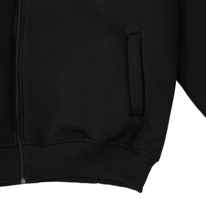 Джемпер-толстовка мужской на молнии арт.925, цвет чёрный, р-р 3XL