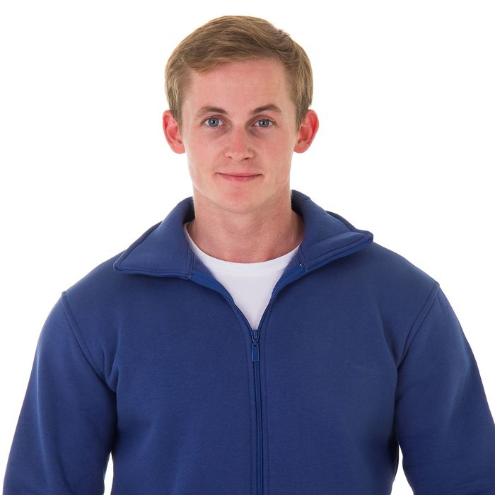 Джемпер-толстовка мужской на молнии арт.920, цвет джинс, р-р M