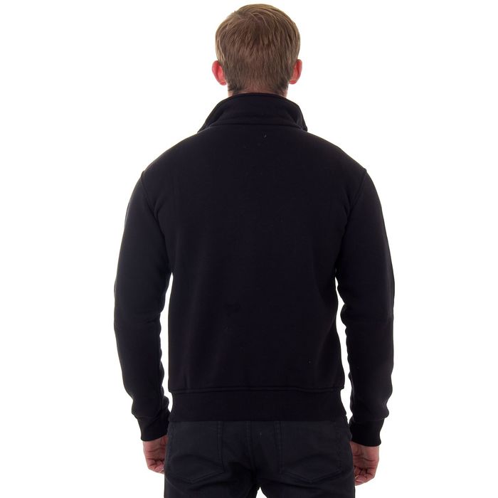 Джемпер-толстовка мужской на молнии арт.920, цвет чёрный, р-р XL