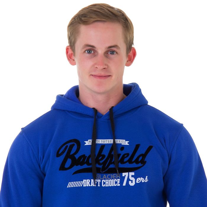 Джемпер-толстовка мужской с капюшоном арт.987, цвет василек, р-р M