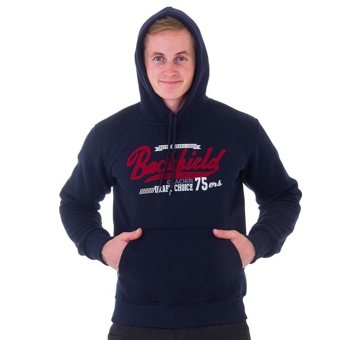 Джемпер-толстовка мужской с капюшоном арт.987, цвет т/синий, р-р 3XL