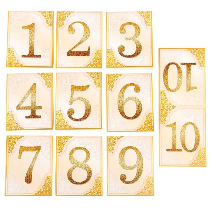 Набор для плана рассадки "Магия золота"