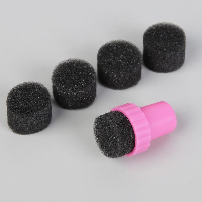 Набор для градиентного маникюра: штамп, сменные губки 5 шт