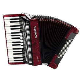 

Аккордеон Hohner A1663 BRAVO III 72, красный