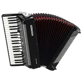 Аккордеон Hohner A1682 BRAVO III 120 с готовым аккомпанементом, чёрный от Сима-ленд