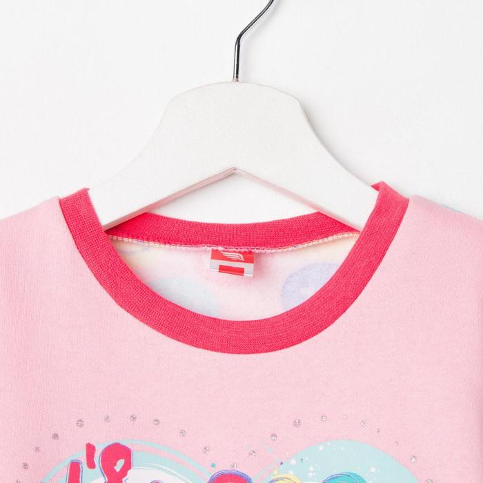 Пижама для девочки, рост 140 см (72), цвет персиковый