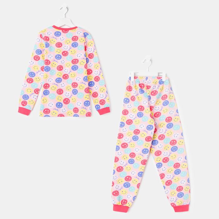 Пижама для девочки, рост 134 см (68), цвет персиковый