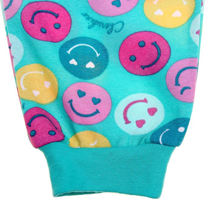 Пижама для девочки, рост 134 см (68), цвет бирюзовый