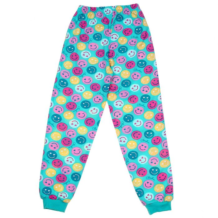 Пижама для девочки, рост 134 см (68), цвет бирюзовый