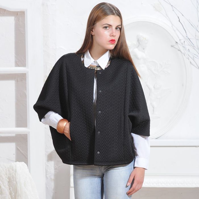 Кардиган 5071 С+, размер 50, рост 164 см, цвет черный