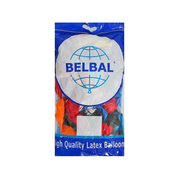 Шар латексный 12" "Страшилки", набор 50 шт., цвета, виды МИКС