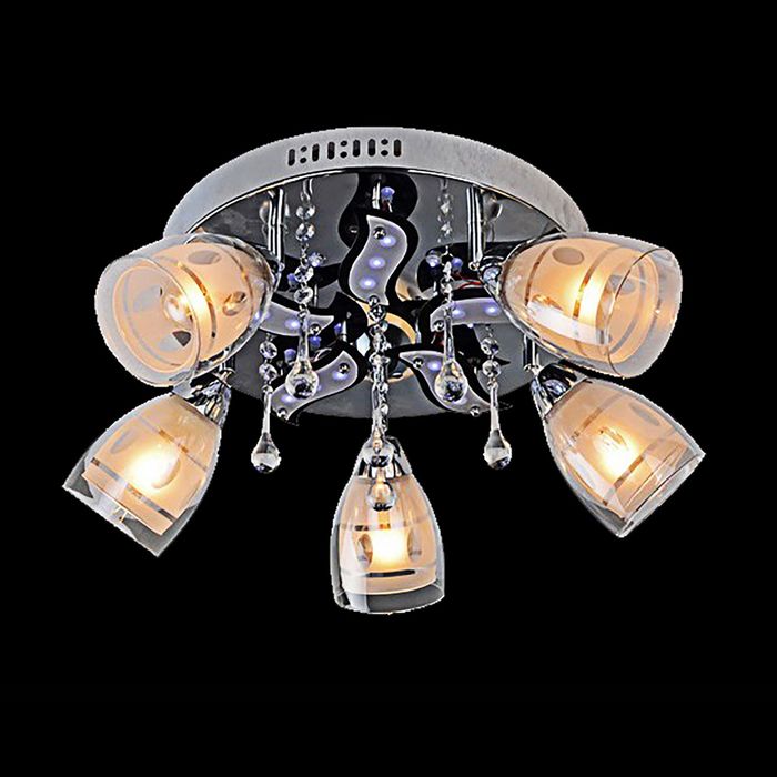 Люстра "Эркюль" 5 ламп 60W Е14 хром