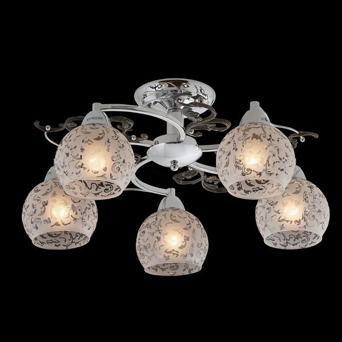 Люстра "Галалея" 5 ламп 60W Е27 хром