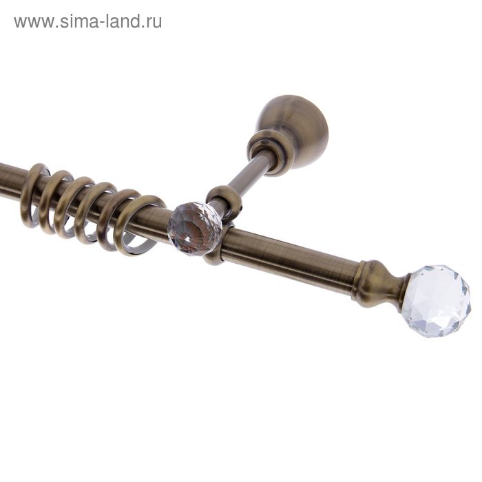 Настенные карнизы  Сима-Ленд Карниз d=2 см, длина 340 см, цвет старое золото