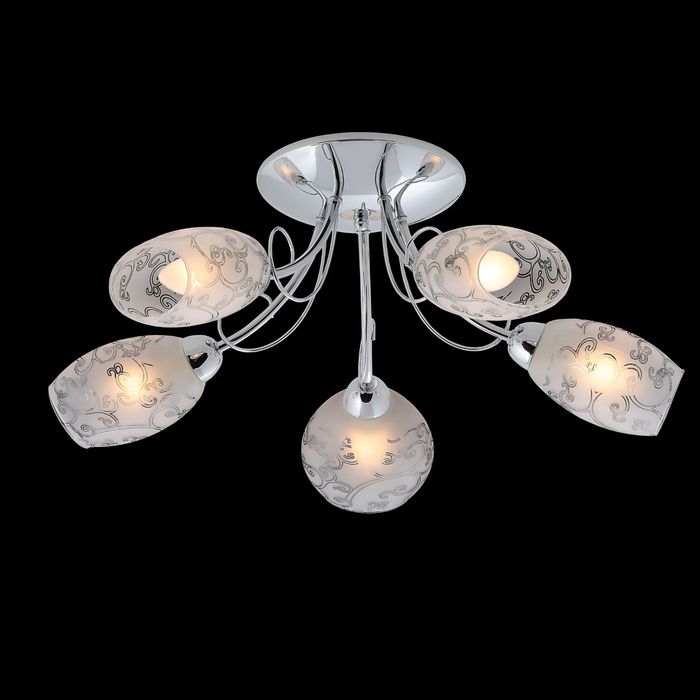 Люстра "Енисей" 5 ламп 60W Е14 хром