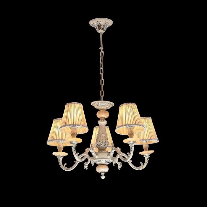 Люстра "Венеция" 5 ламп 60W Е14 белый