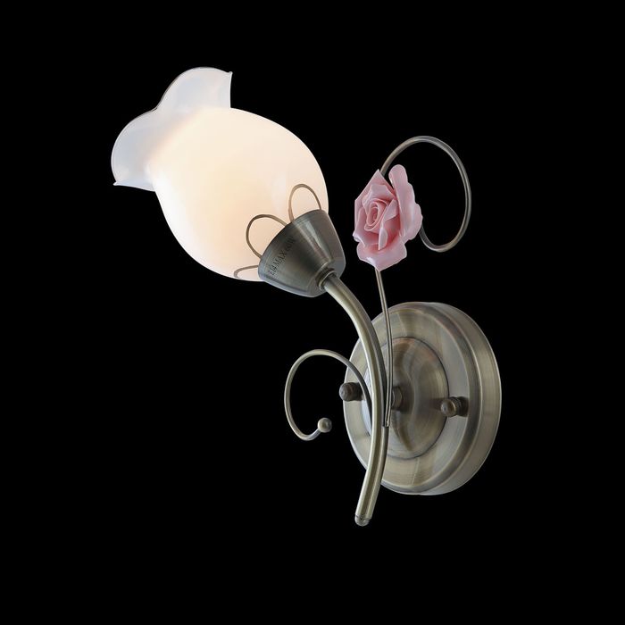 Бра "Чайная роза" 1 лампа 60W Е14 бронза