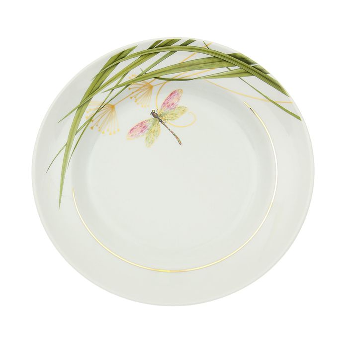 Тарелка мелкая 24 см "Идиллия. Стрекоза"