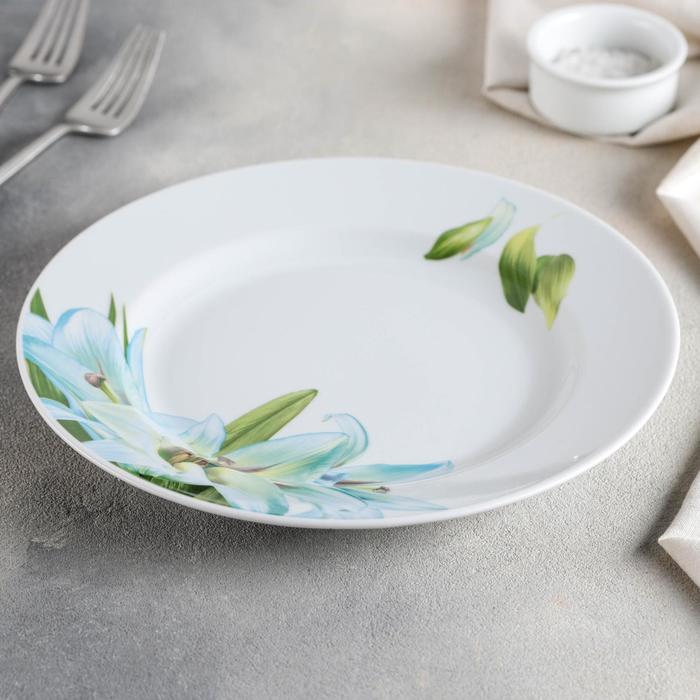 Тарелка мелкая 24 см "Идиллия. Цветущая лилия"