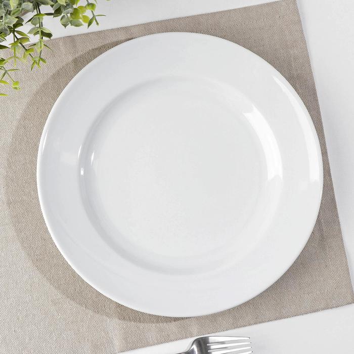 Тарелка мелкая 26,5 см "Идиллия", цвет белый