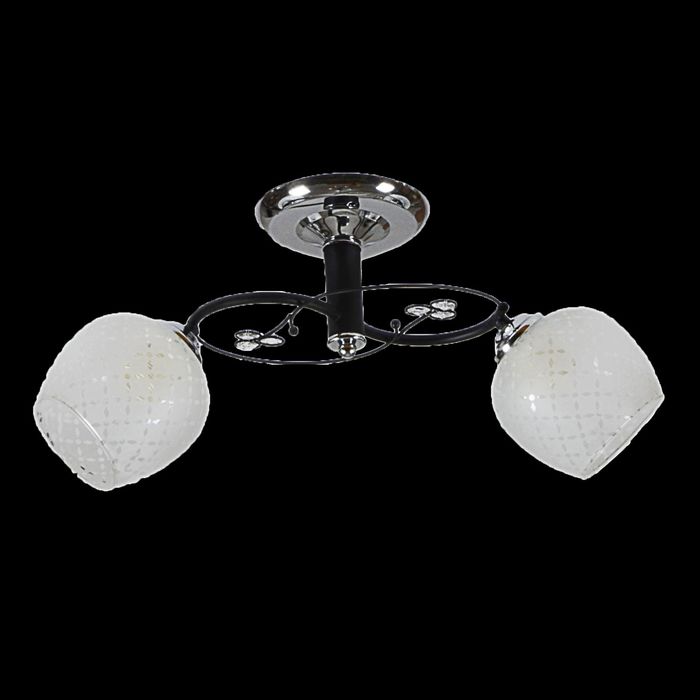 Люстра "Френсис" 2 лампа 40W Е27 черный хром