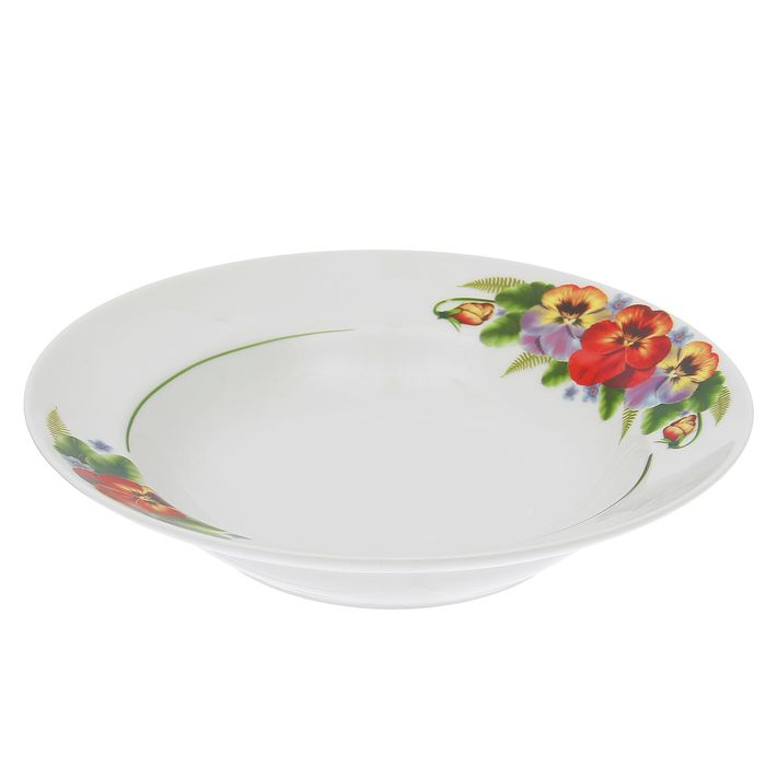 Тарелка глубокая 20 см "Идиллия. Фиалка", 230 мл