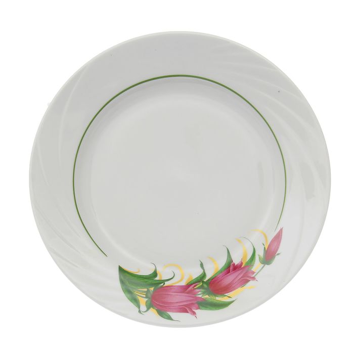 Тарелка мелкая 20 см "Голубка. Колокольчики"