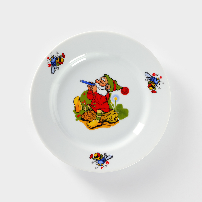 Тарелка мелкая 20 см "Идиллия. Лесовичок"