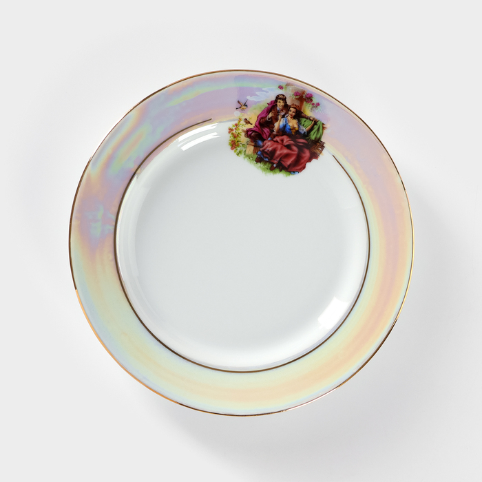 Тарелка фарфоровая «Мадонна», d=20 см, белая тарелка фарфоровая идиллия d 20 см белая