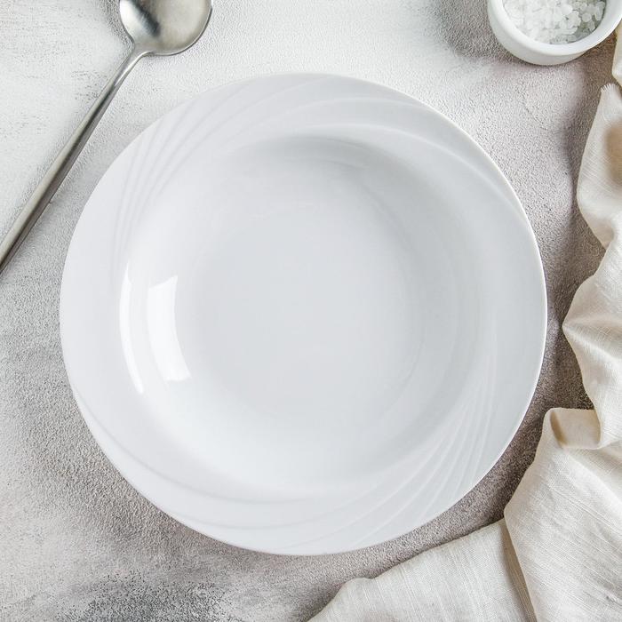 Тарелка глубокая 22 см "Голубка", 350 мл, цвет белый