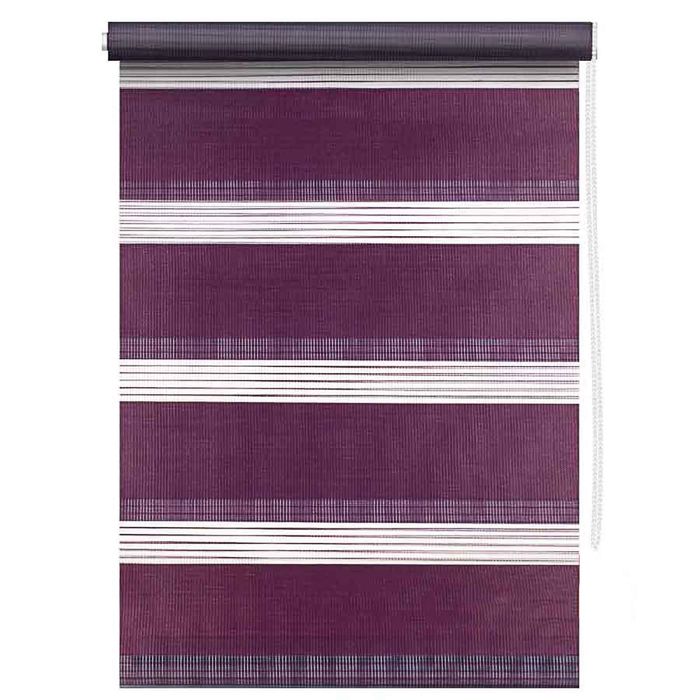 Штора рулонная 160х160 см "День и ночь", цвет красное вино