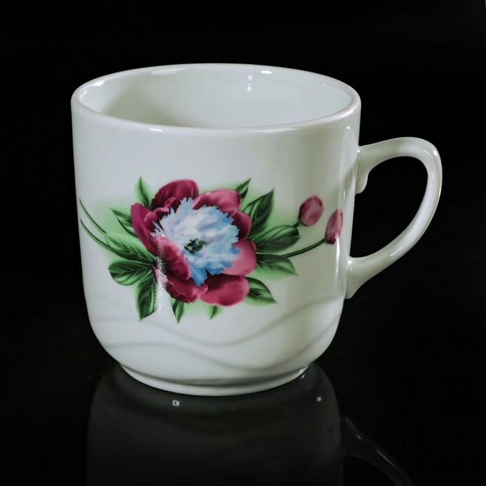 Кружка 350 мл "Лагуна. Пион"