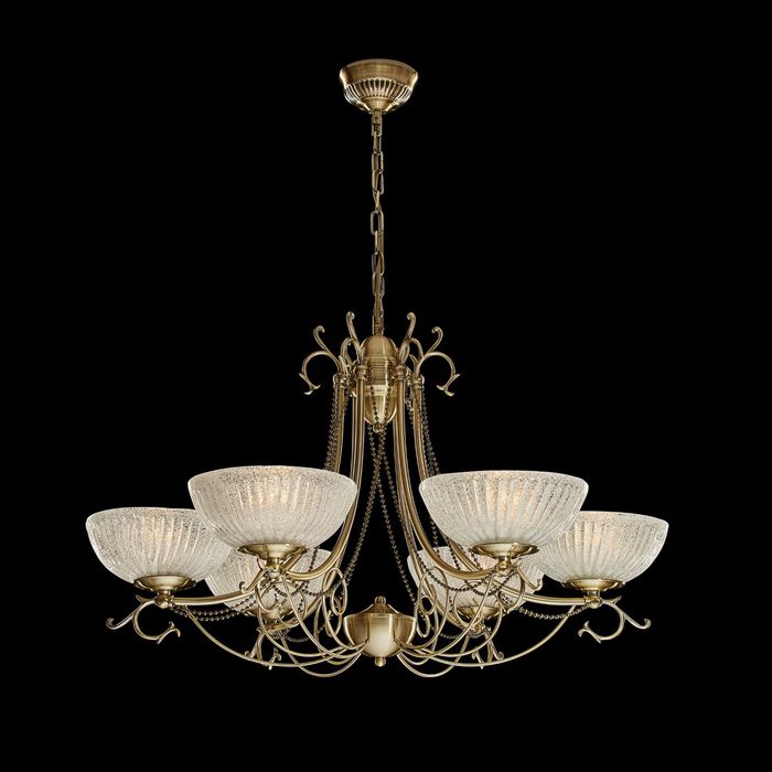Люстра "Маврикий" 6 ламп 60W Е27 античная бронза
